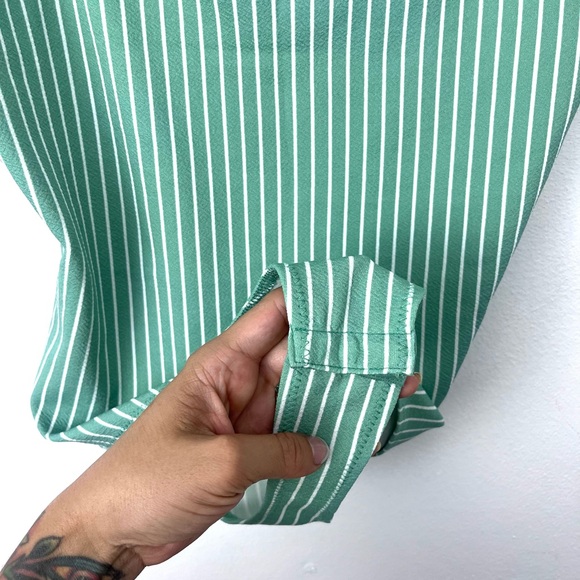 BCBGeneration, bodysuit, striped, green, size S, small, new with tags, 60s fashi - Picture 3 of 5